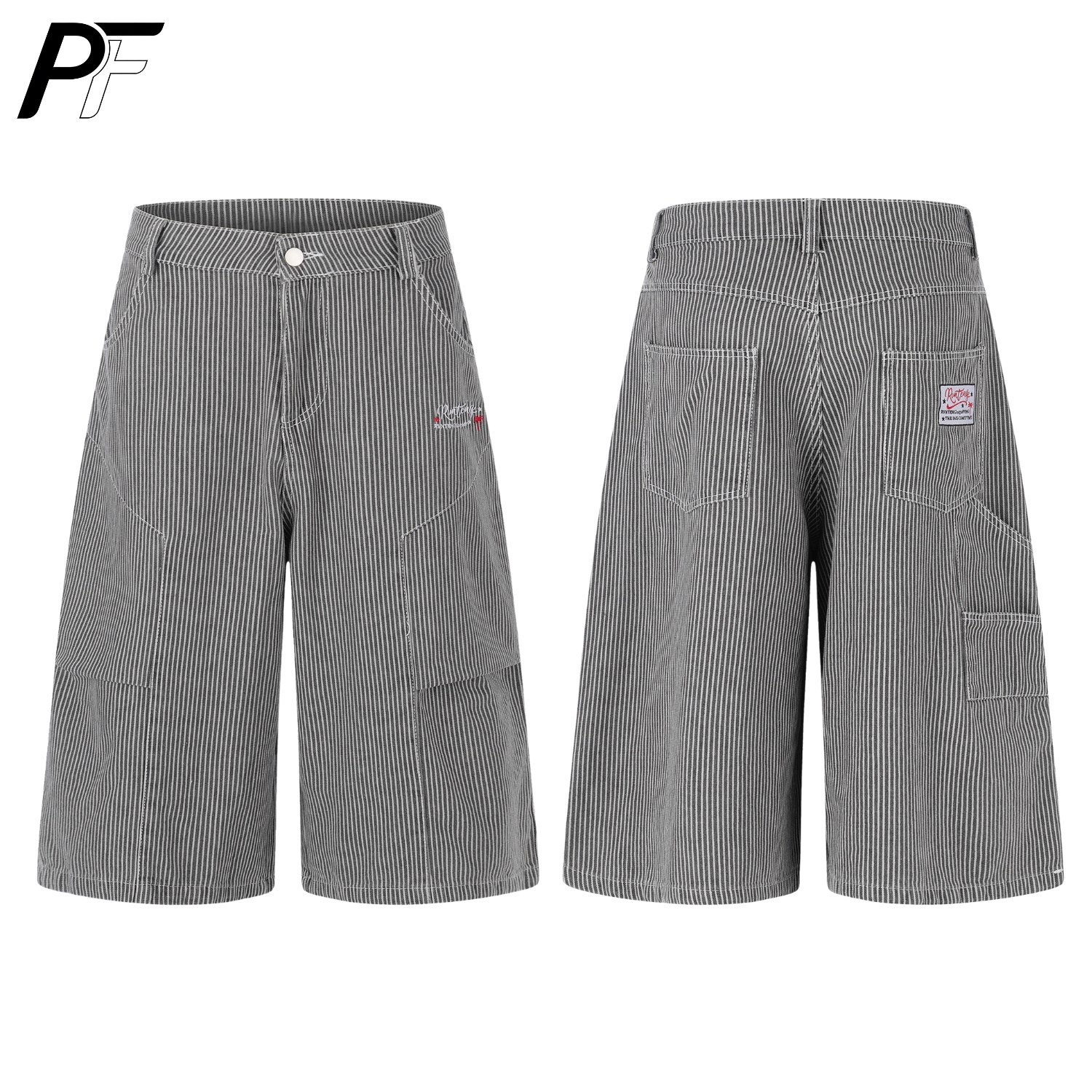Vintage Railroad Striped Wide  - Cargo Pant Wide บทวิจารณ์และราคา