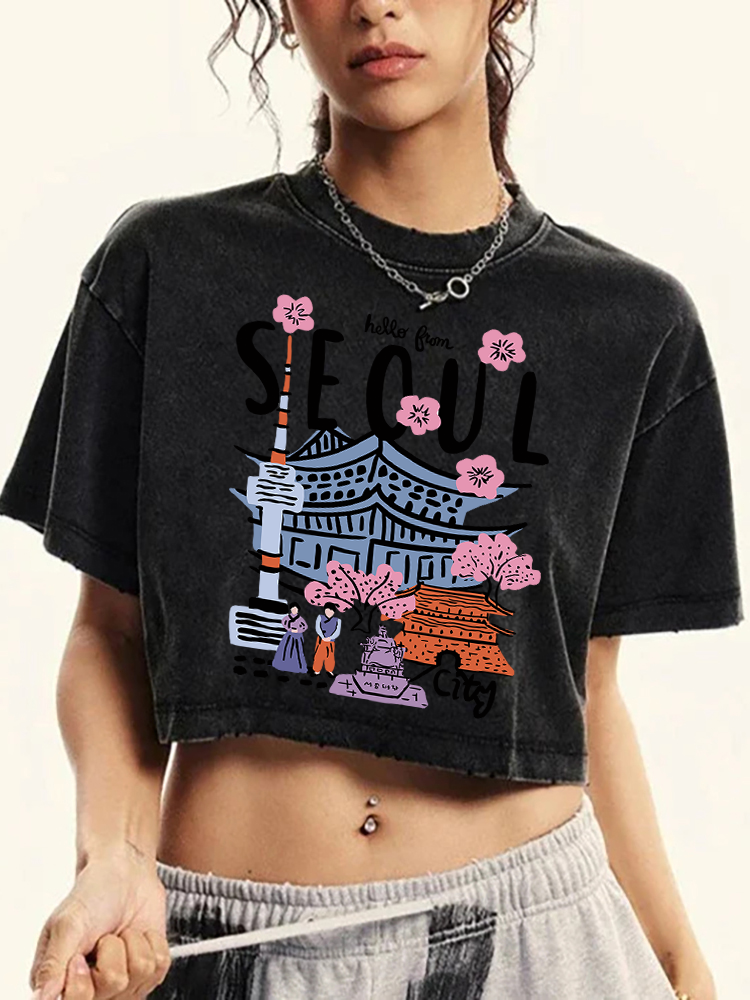 Seoul Beautiful Scenery Printi - Street Fashion Seoul บทวิจารณ์และราคา