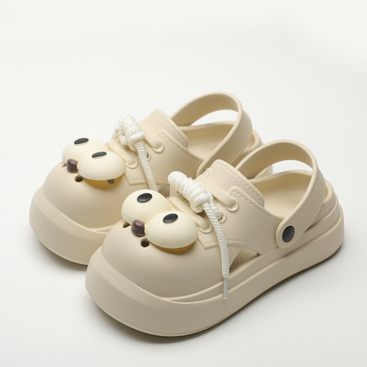 Cute DIY Big Eyes Fashion Clog - Street Fashion Girl บทวิจารณ์และราคา