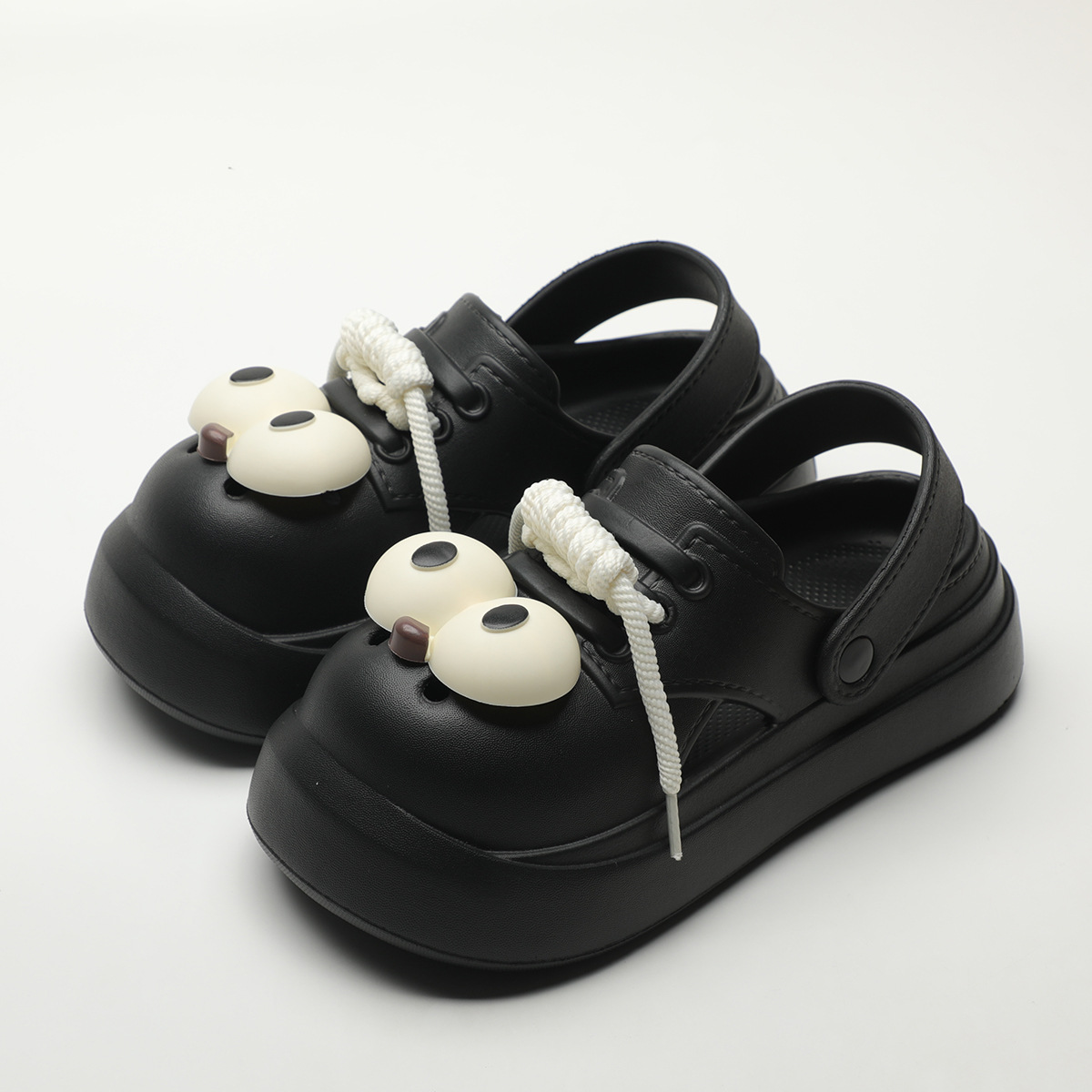 Cute DIY Big Eyes Fashion Clog - Street Fashion Girl บทวิจารณ์และราคา