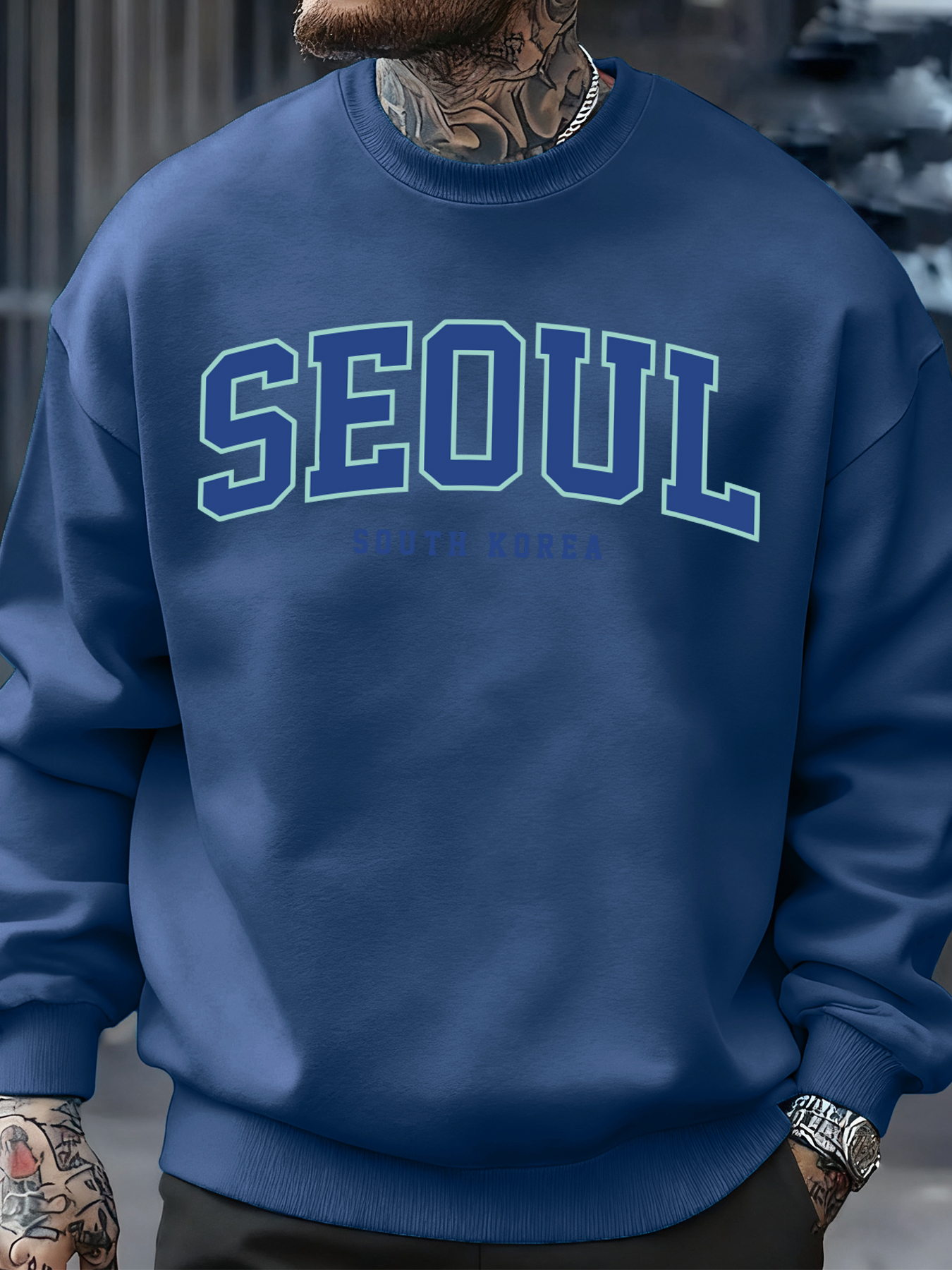 Seoul South Korea Print Men Pu - Street Fashion Seoul บทวิจารณ์และราคา