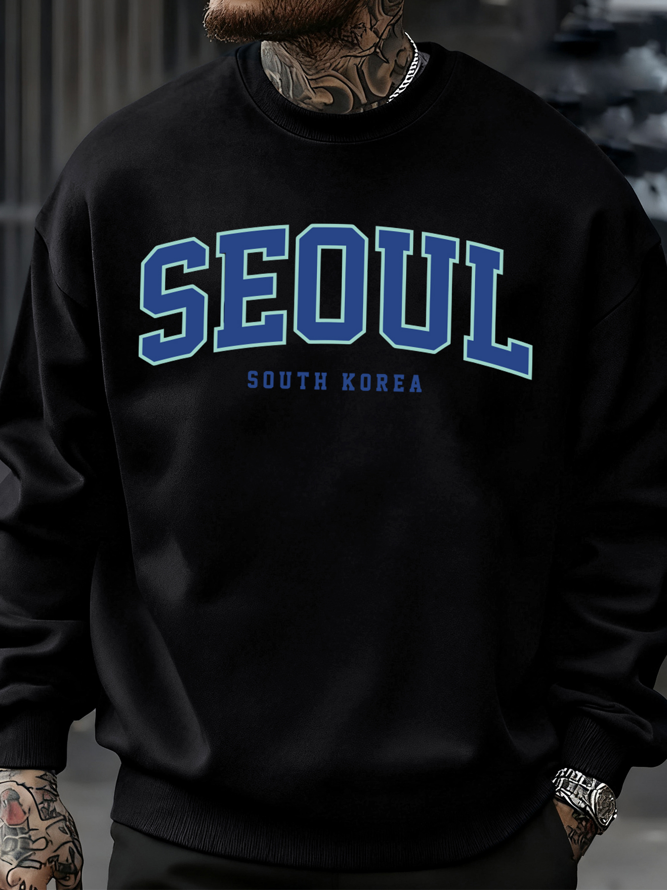 Seoul South Korea Print Men Pu - Street Fashion Seoul บทวิจารณ์และราคา