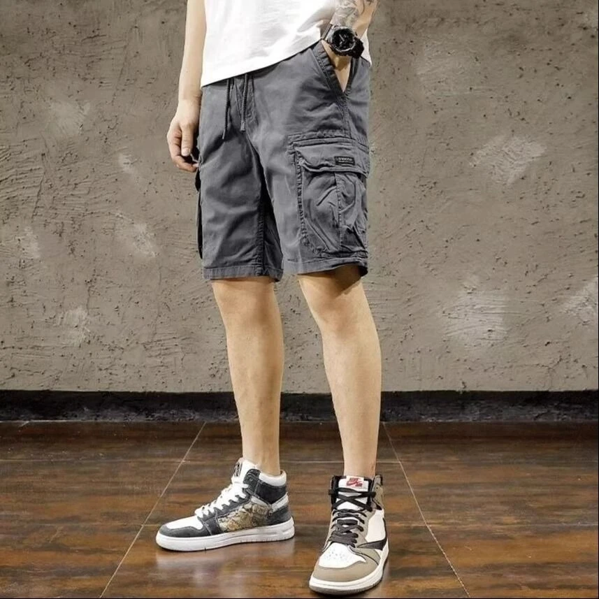 Elastic Waist Long Wide Solid  - Cargo Pant Wide บทวิจารณ์และราคา