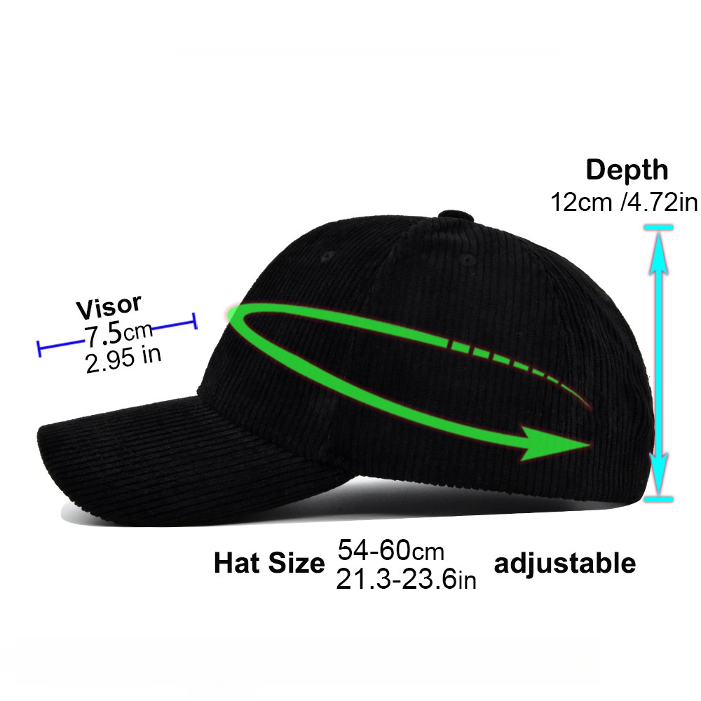Corduroy Trucker Hat Unisex 5  - Corduroy Cap 5 Panel บทวิจารณ์และราคา