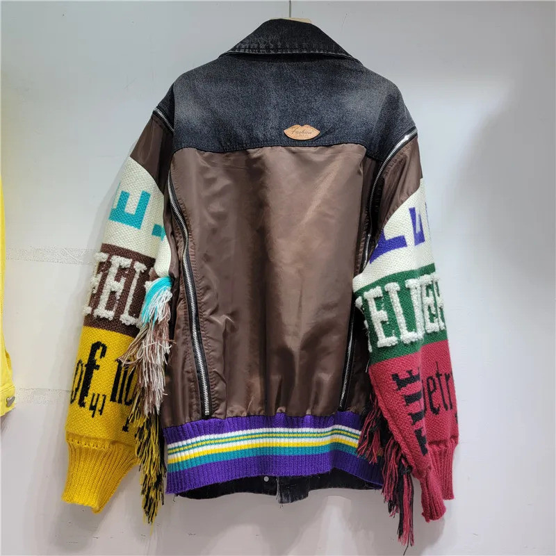 Women Denim Jacket  Autumn Fas - Street Fashion Jeans Women บทวิจารณ์และราคา