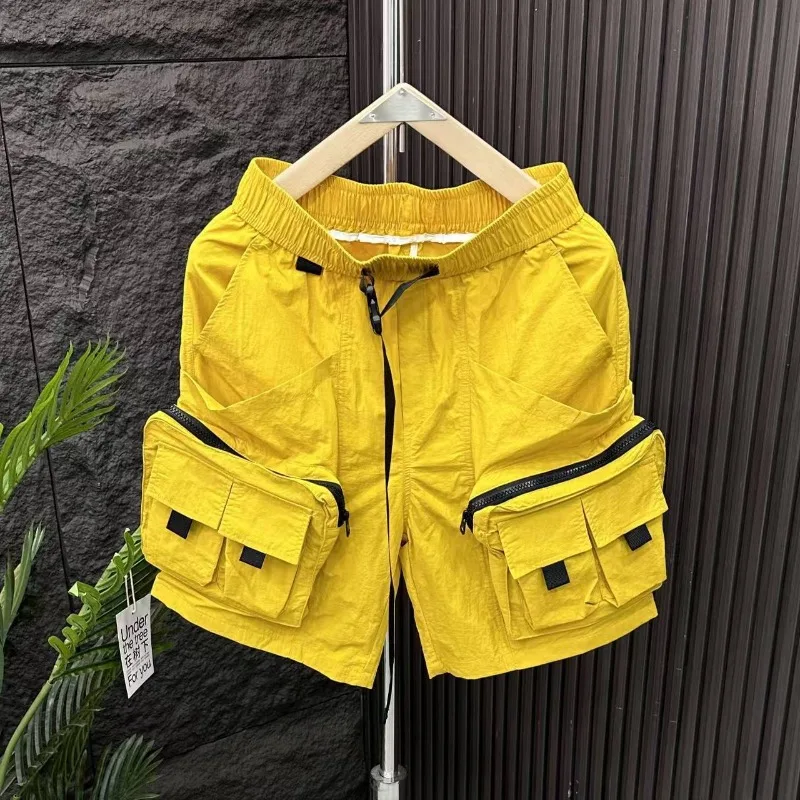 Solid Mens Cargo Shorts Loose  - Cargo Pant Wide บทวิจารณ์และราคา