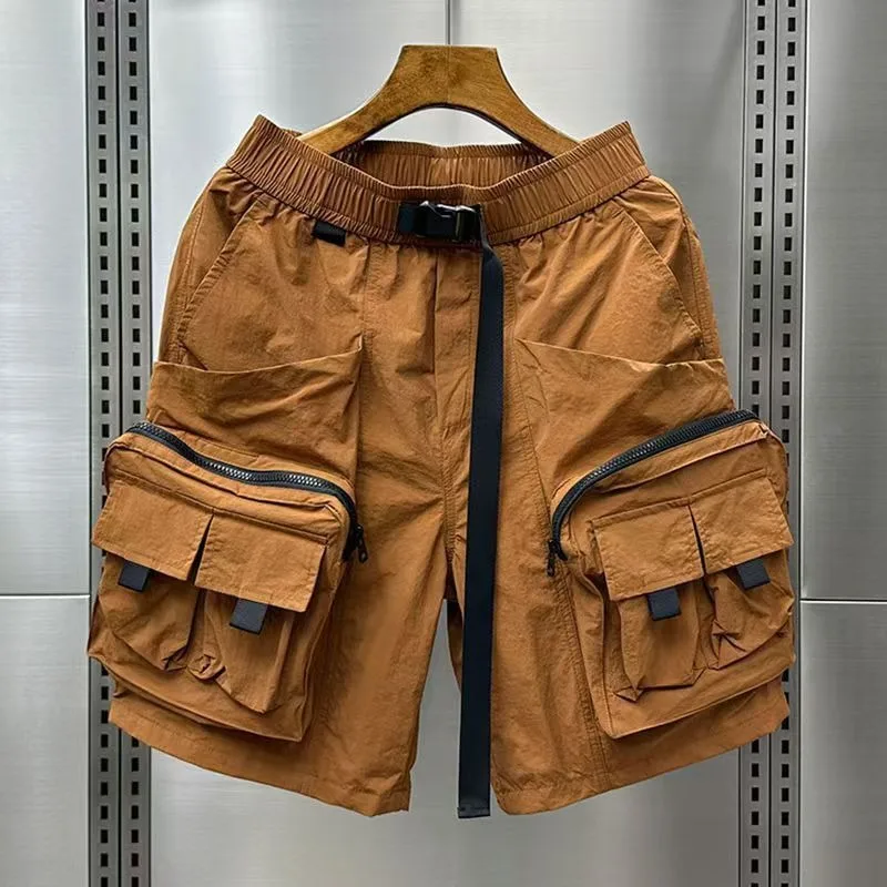 Solid Mens Cargo Shorts Loose  - Cargo Pant Wide บทวิจารณ์และราคา