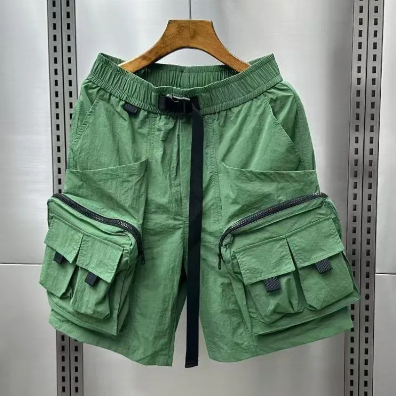 Solid Mens Cargo Shorts Loose  - Cargo Pant Wide บทวิจารณ์และราคา