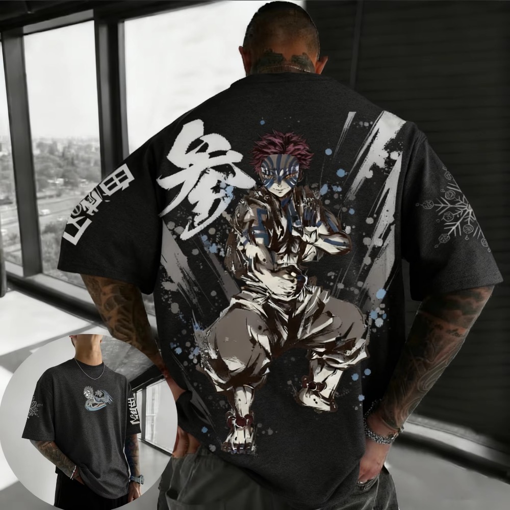 Summer Plus Size Demon Slayer  - Street Fashion Anime บทวิจารณ์และราคา