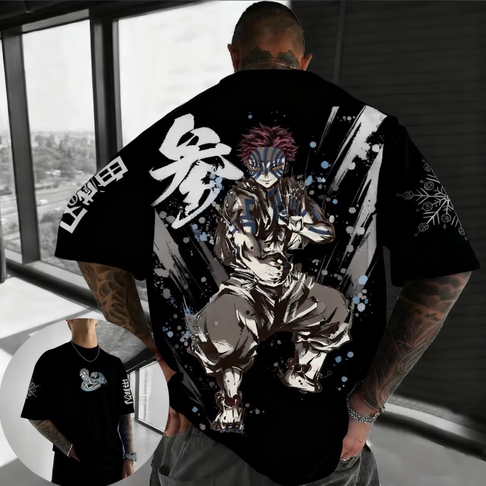 Summer Plus Size Demon Slayer  - Street Fashion Anime บทวิจารณ์และราคา