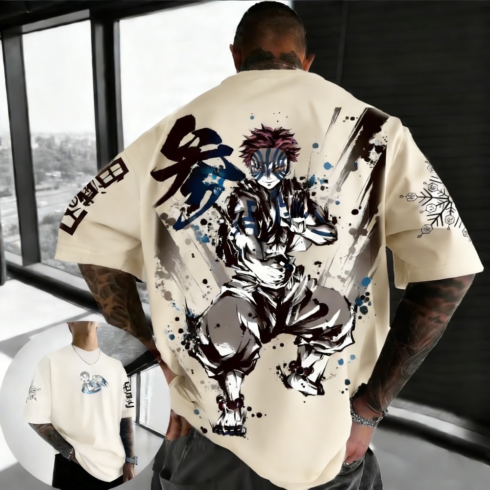 Summer Plus Size Demon Slayer  - Street Fashion Anime บทวิจารณ์และราคา