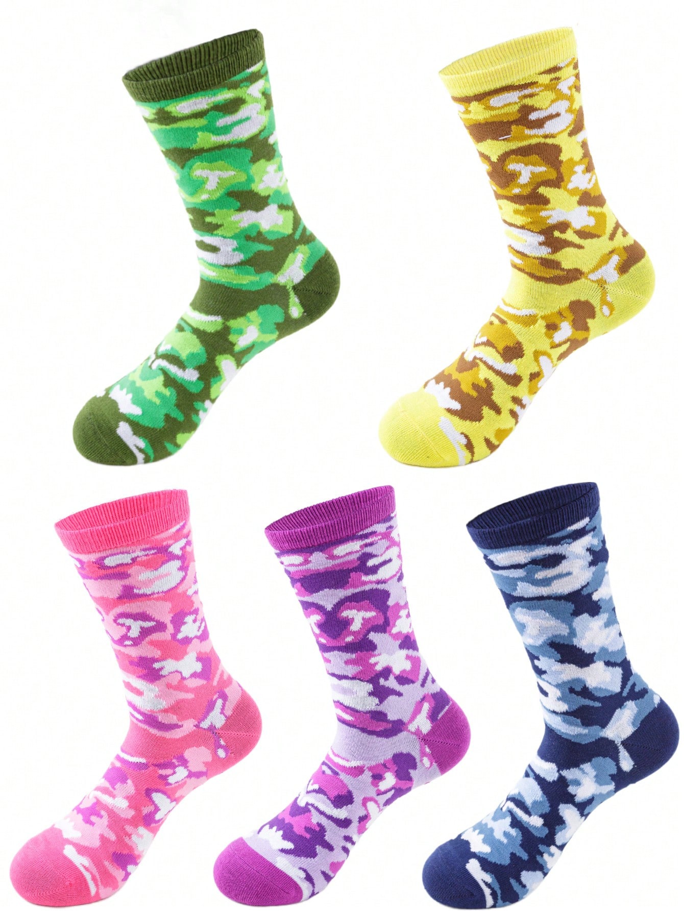 5 Pairs/sets Of Women's Four S - Camo Pattern Set บทวิจารณ์และราคา