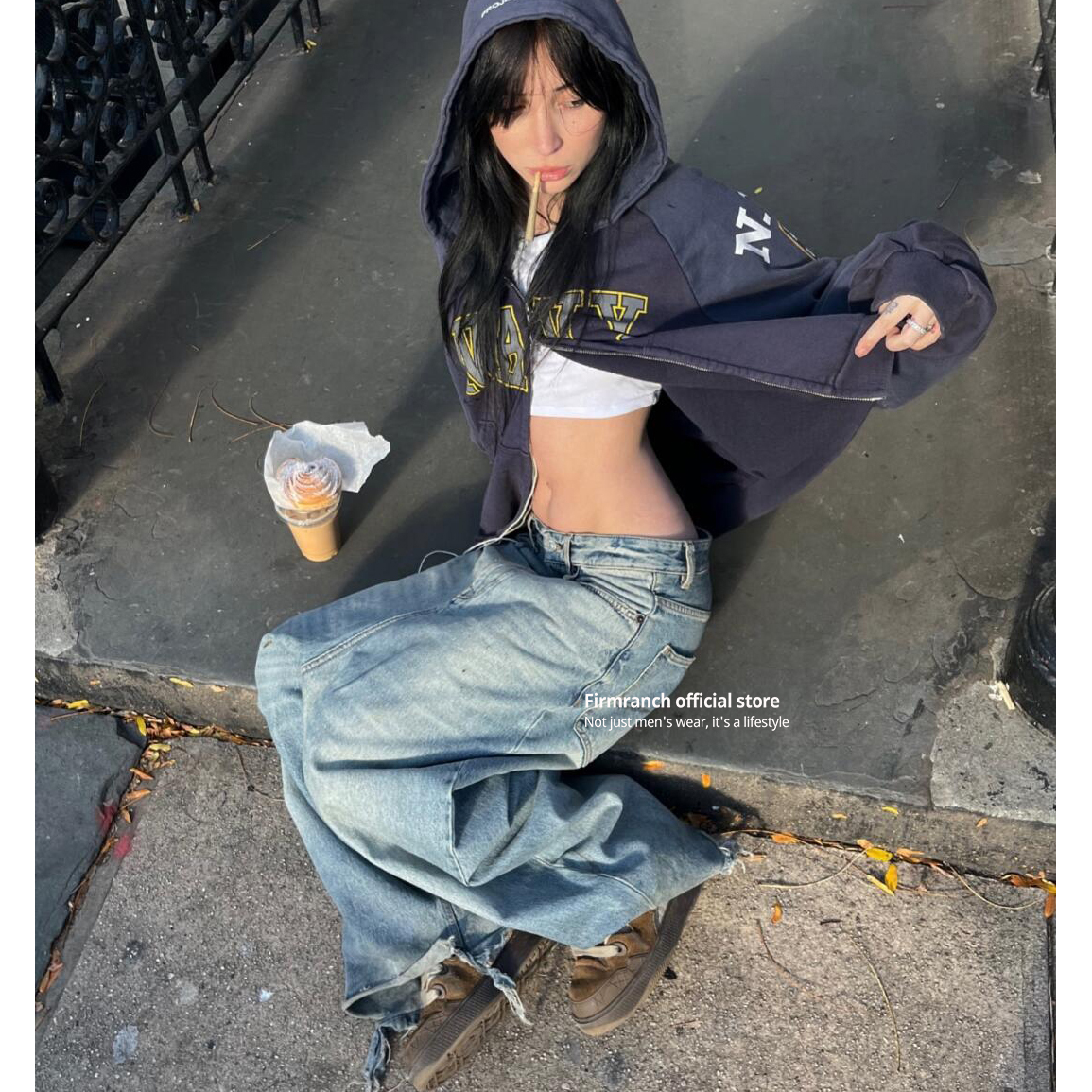 Firmranch Korean Fashion Make  - Street Fashion Zip Up Hoodie บทวิจารณ์และราคา
