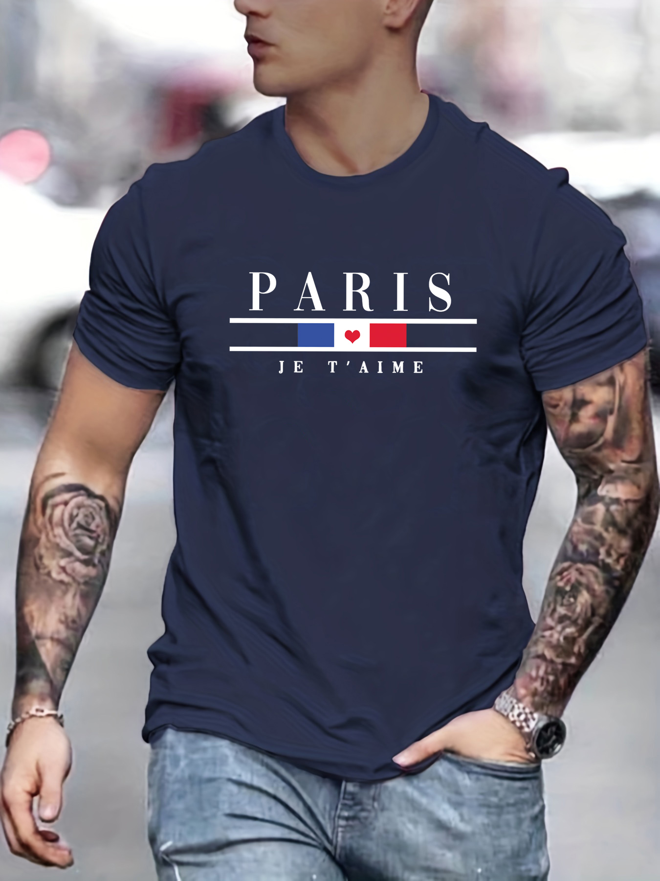Men's Summer 100% Pure Cotton  - Street Fashion In Paris บทวิจารณ์และราคา