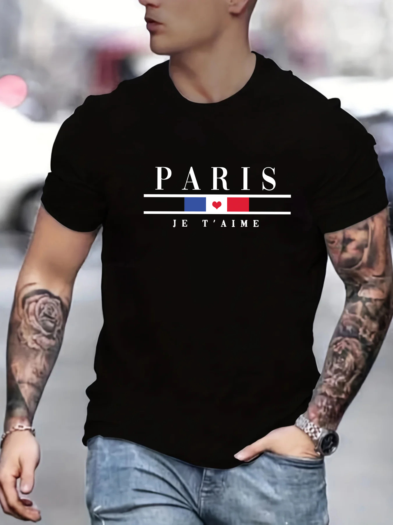 Men's Summer 100% Pure Cotton  - Street Fashion In Paris บทวิจารณ์และราคา