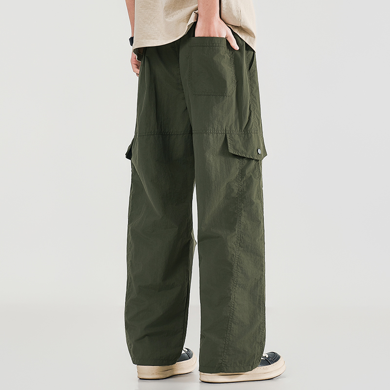 Summer Men's Workwear Wide Leg - Cargo Pant Wide บทวิจารณ์และราคา
