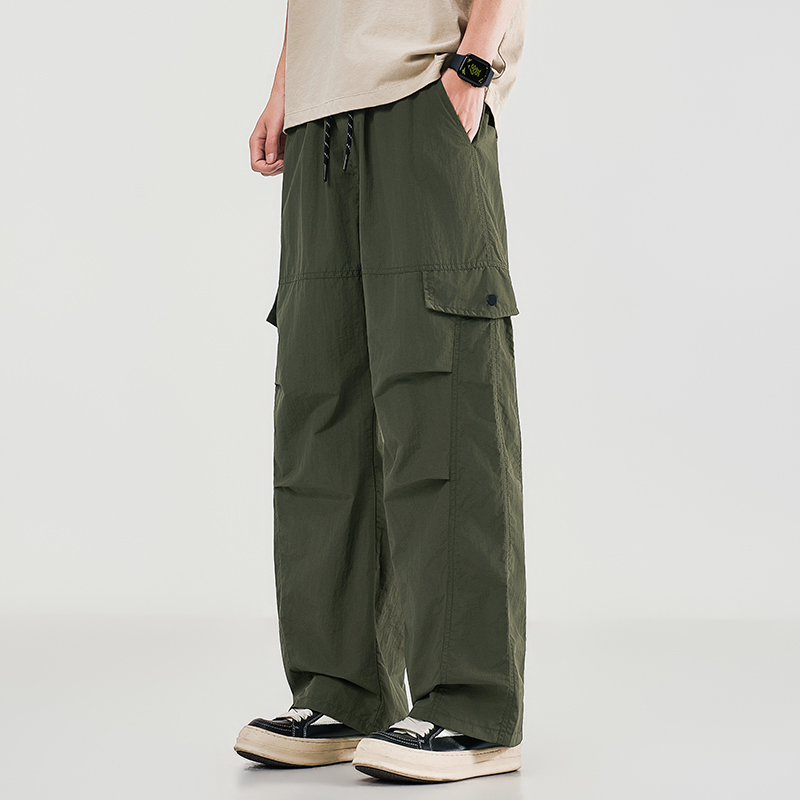 Summer Men's Workwear Wide Leg - Cargo Pant Wide บทวิจารณ์และราคา