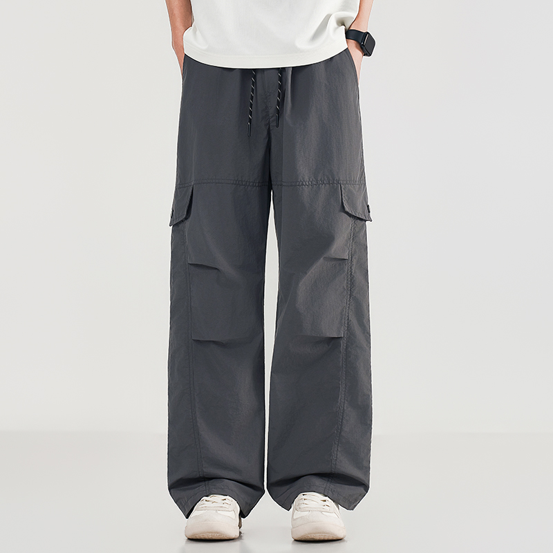 Summer Men's Workwear Wide Leg - Cargo Pant Wide บทวิจารณ์และราคา