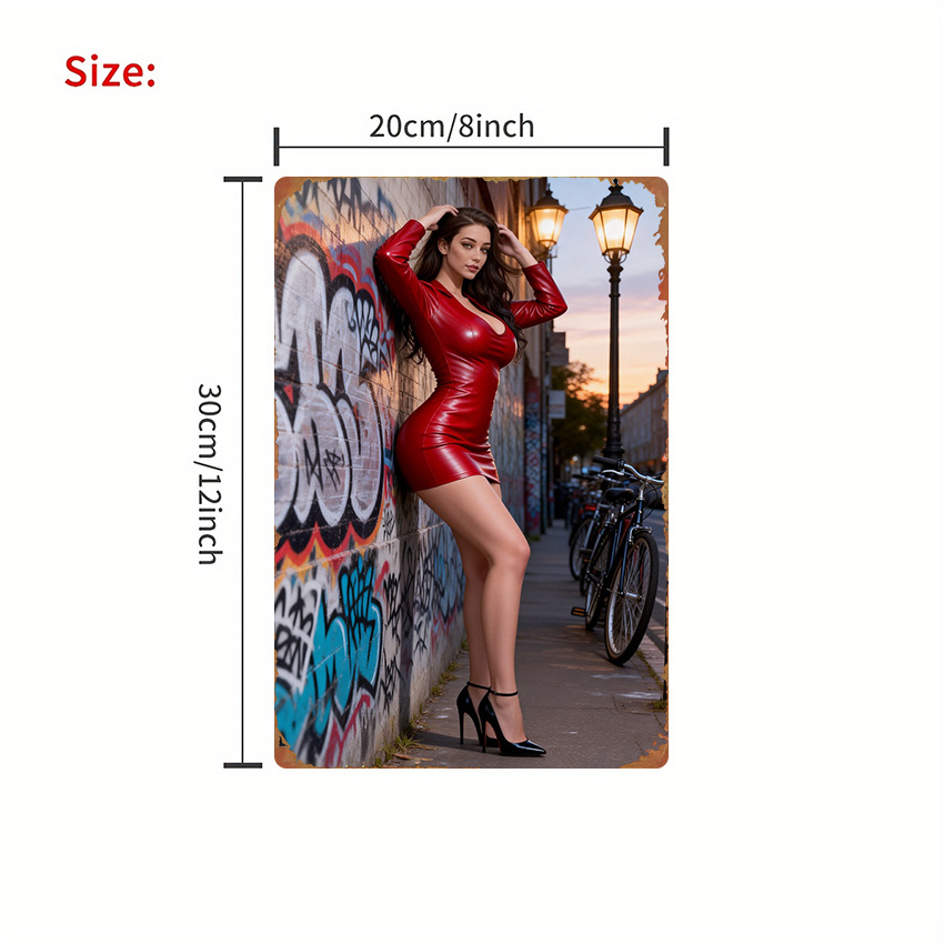 2D Flat Metal Sign - Fashion S - Street Fashion Graffiti บทวิจารณ์และราคา