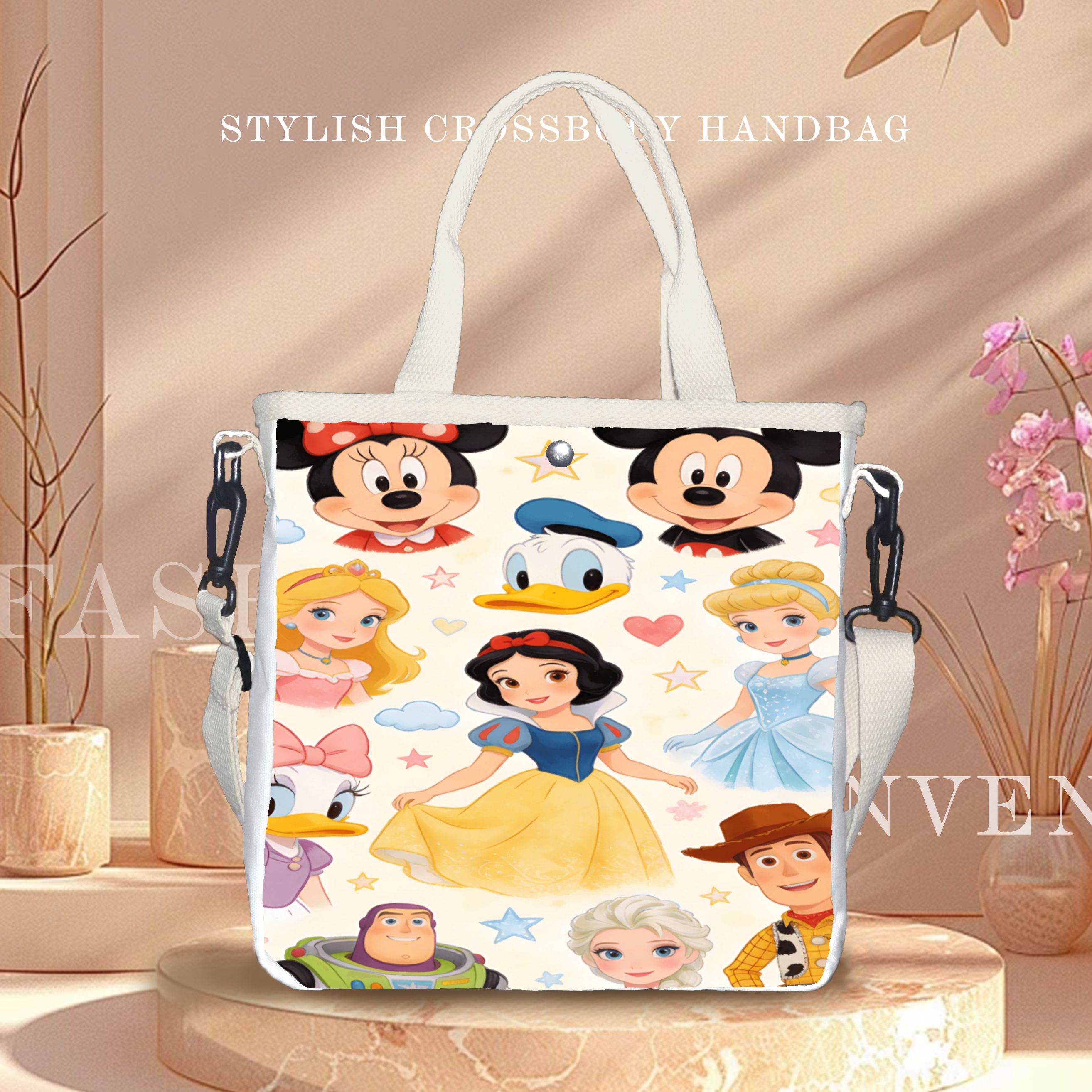 Multifunctional Princess Tote  - Tote Bag Canvas Print บทวิจารณ์และราคา