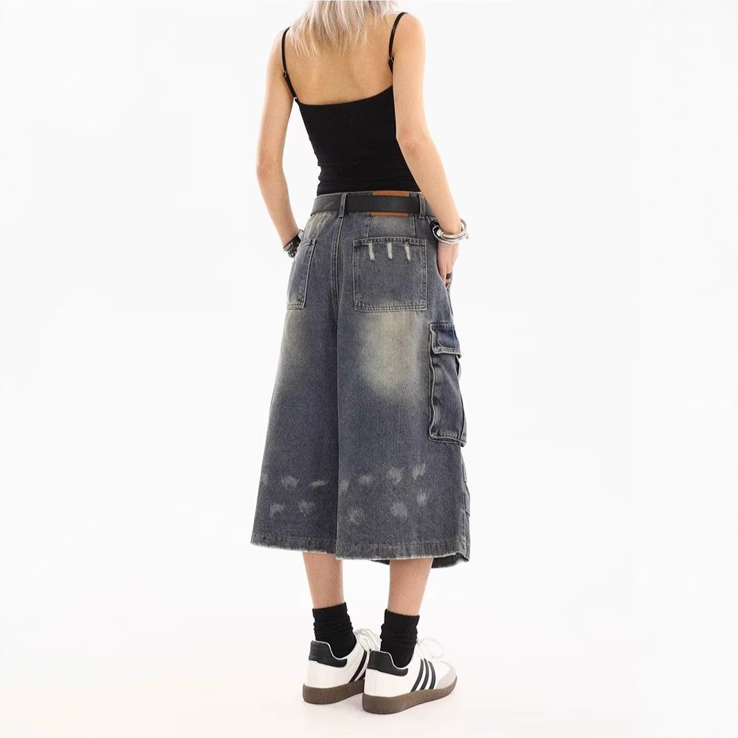 2026 New Plus Size Washed Spla - Cargo Pant Wide บทวิจารณ์และราคา