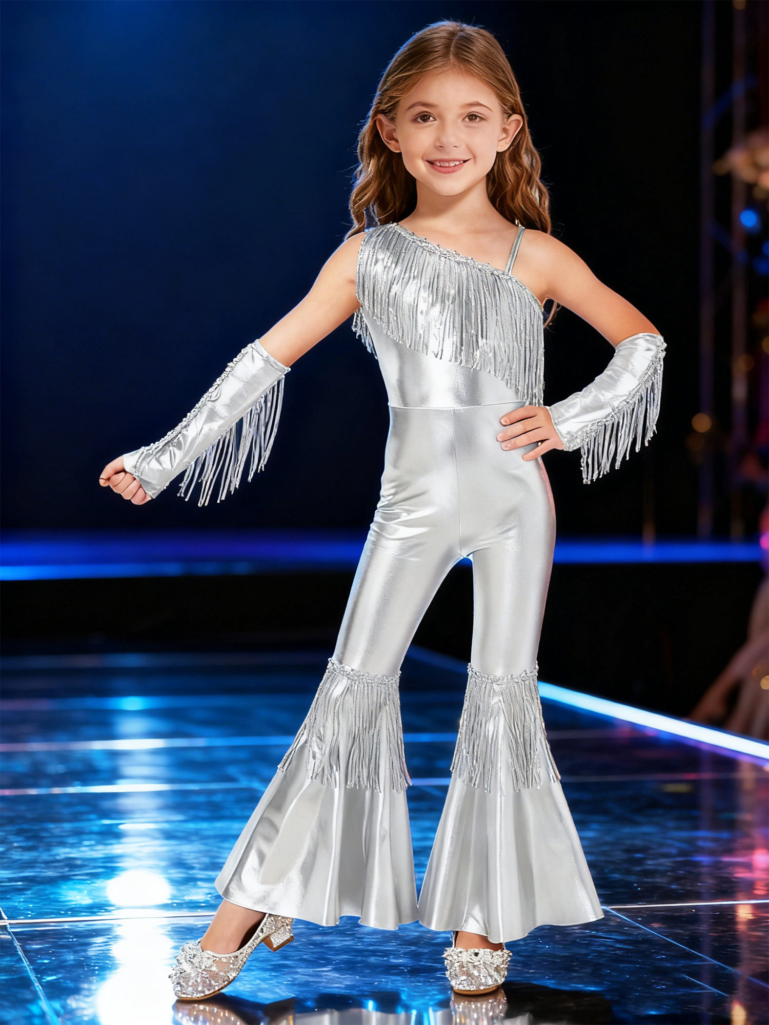 Girls Street Jazz Dance Costum - Street Fashion Girl บทวิจารณ์และราคา