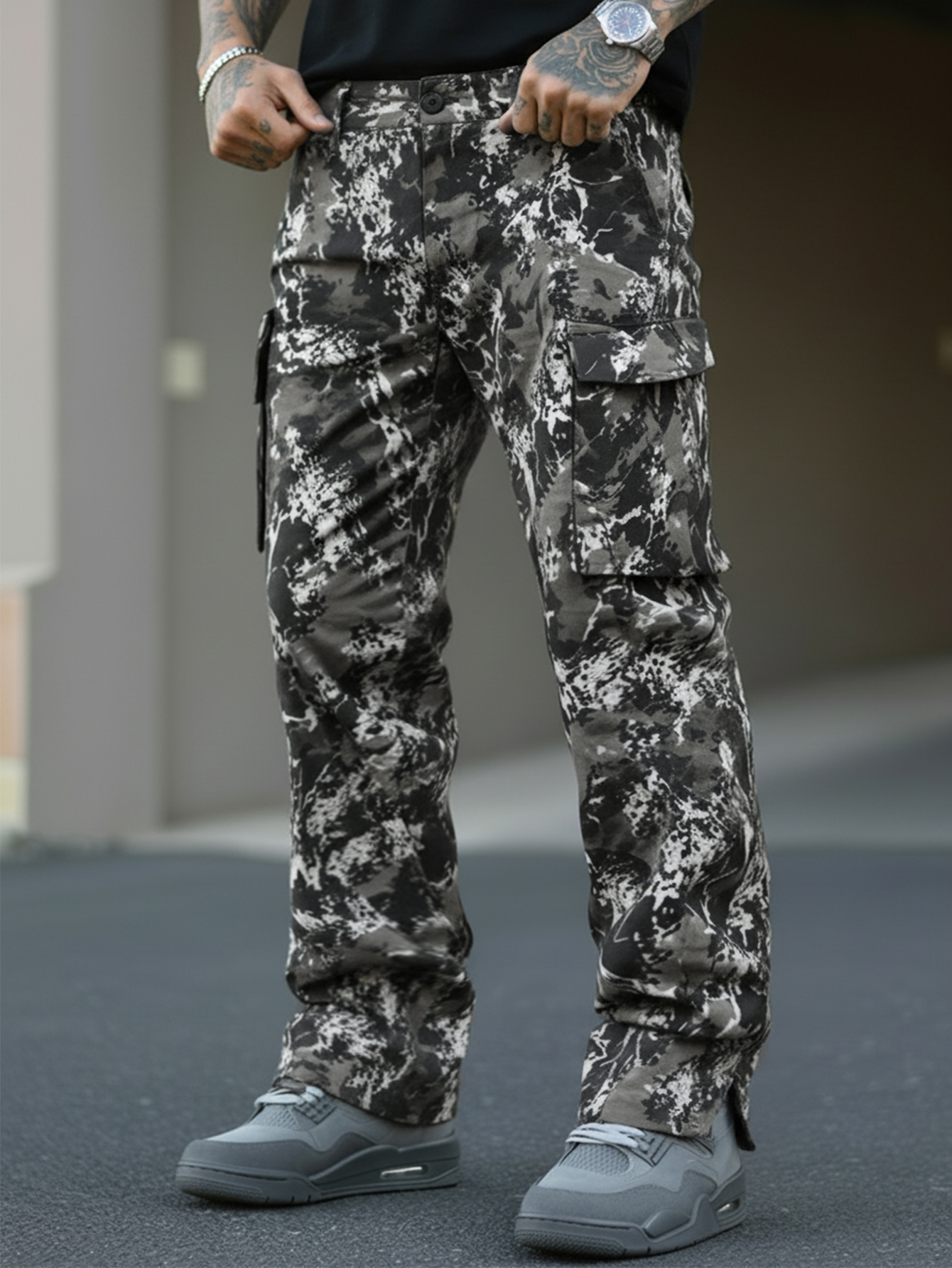 Men's camouflage Avant-Garde S - Cargo Pant Wide บทวิจารณ์และราคา