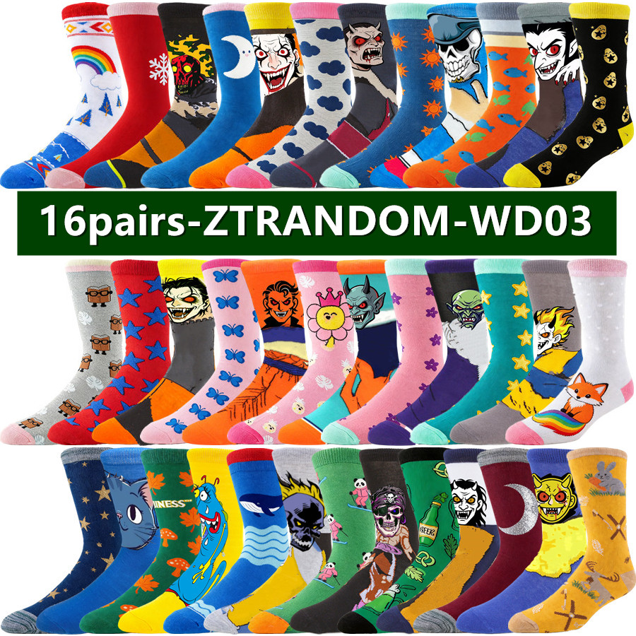 16pairs Men Women Anime Cartoo - Street Fashion Anime บทวิจารณ์และราคา