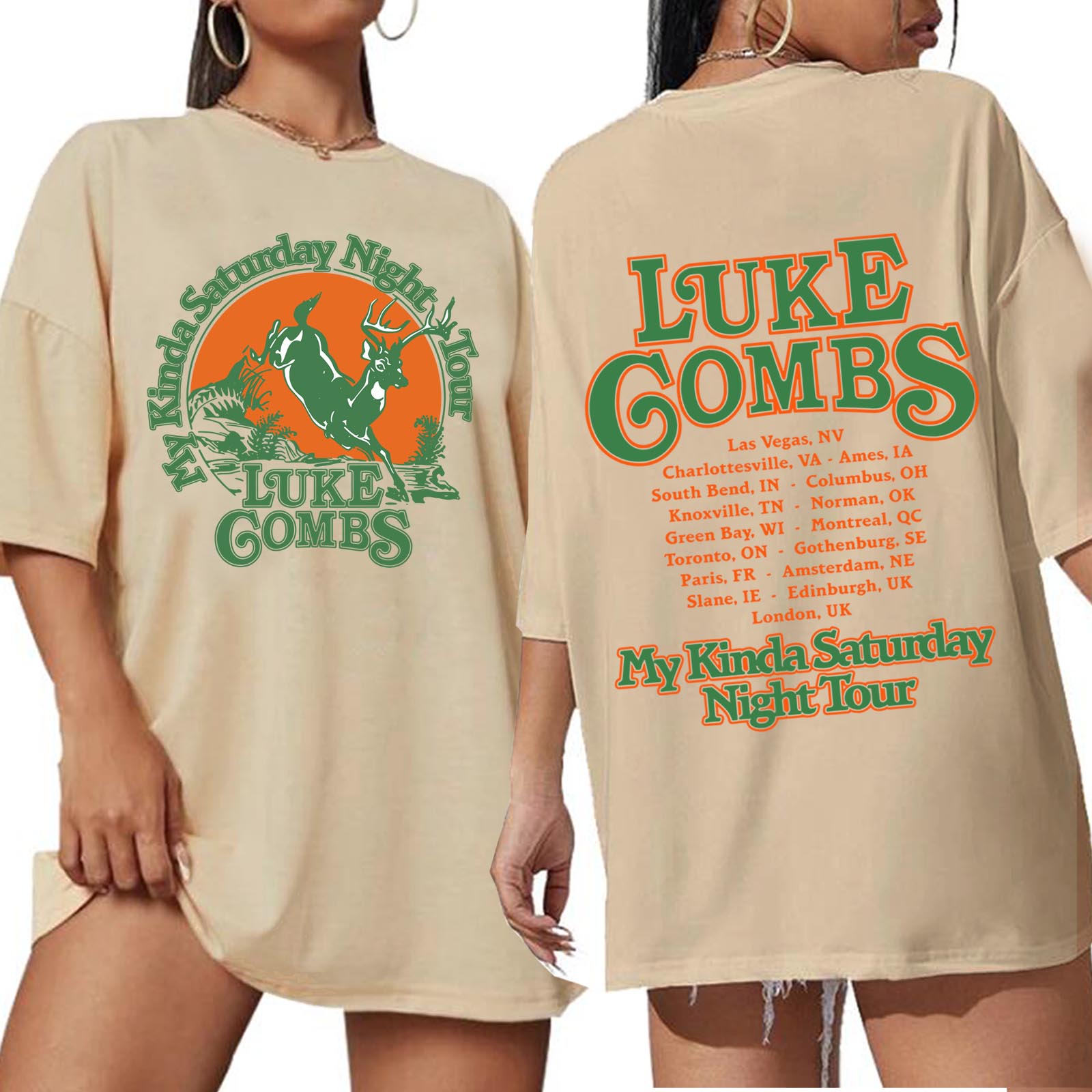 Luke-Combs Tour 2026 Shirt Wom - Oversized Crewneck Fleece บทวิจารณ์และราคา