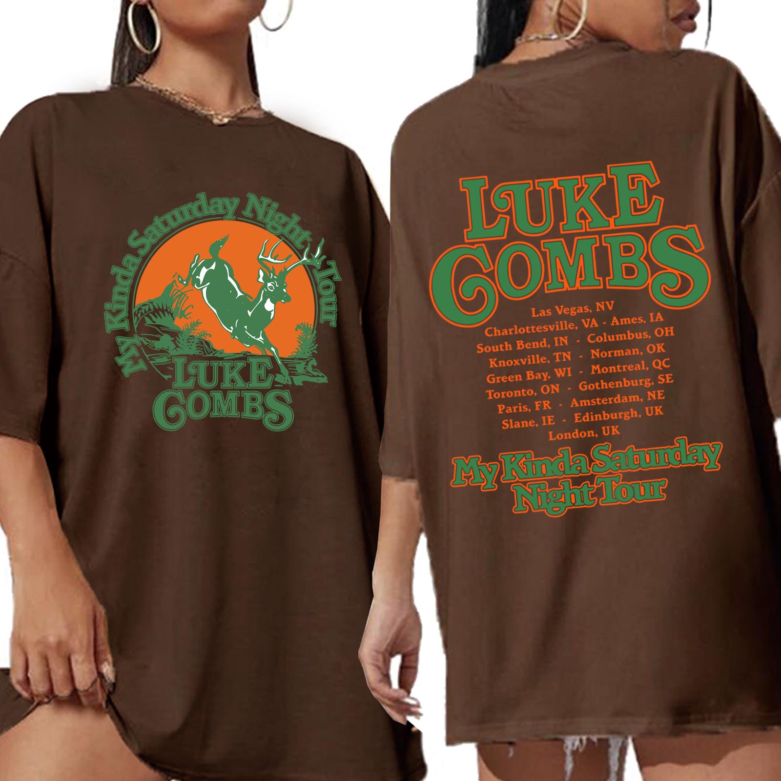 Luke-Combs Tour 2026 Shirt Wom - Oversized Crewneck Fleece บทวิจารณ์และราคา