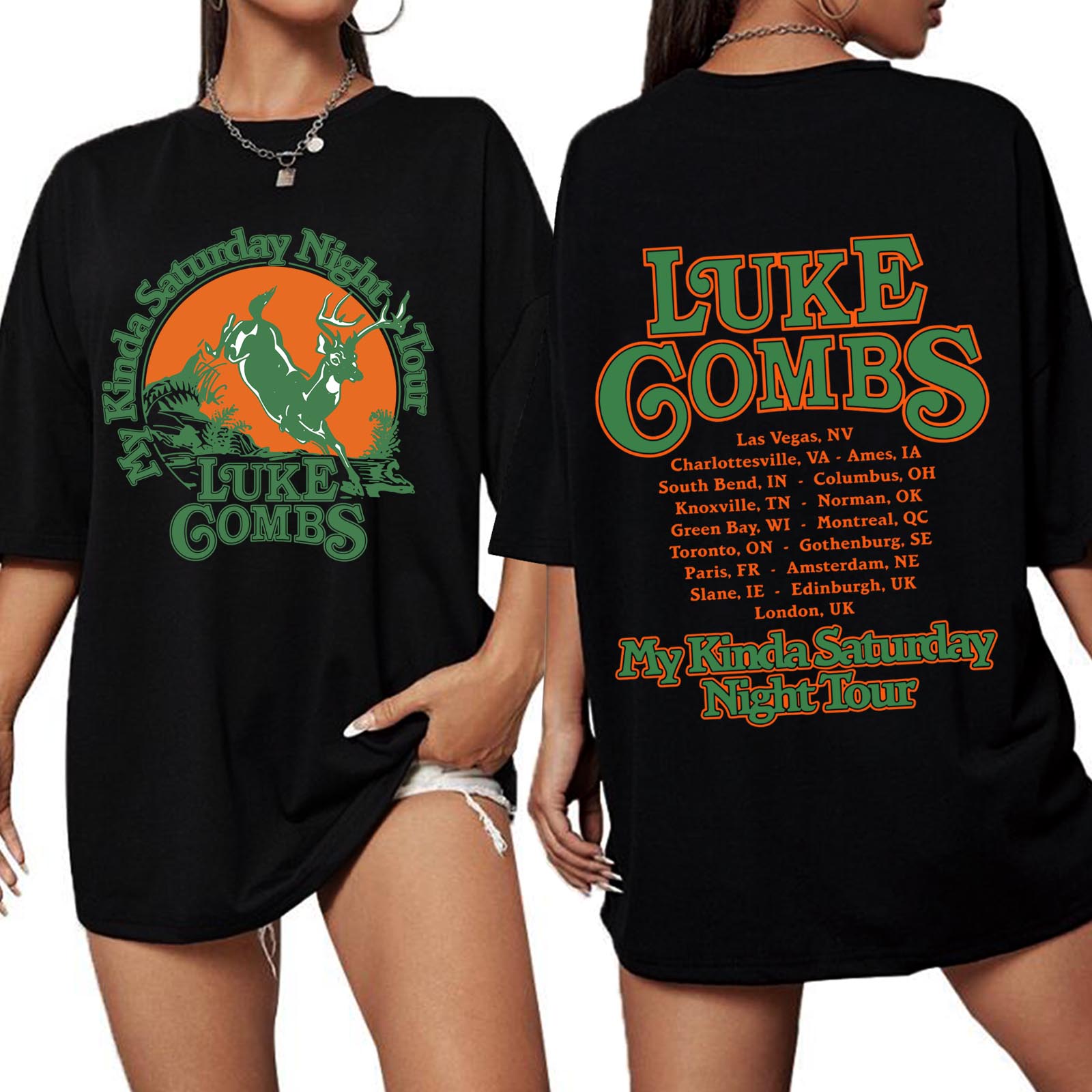 Luke-Combs Tour 2026 Shirt Wom - Oversized Crewneck Fleece บทวิจารณ์และราคา