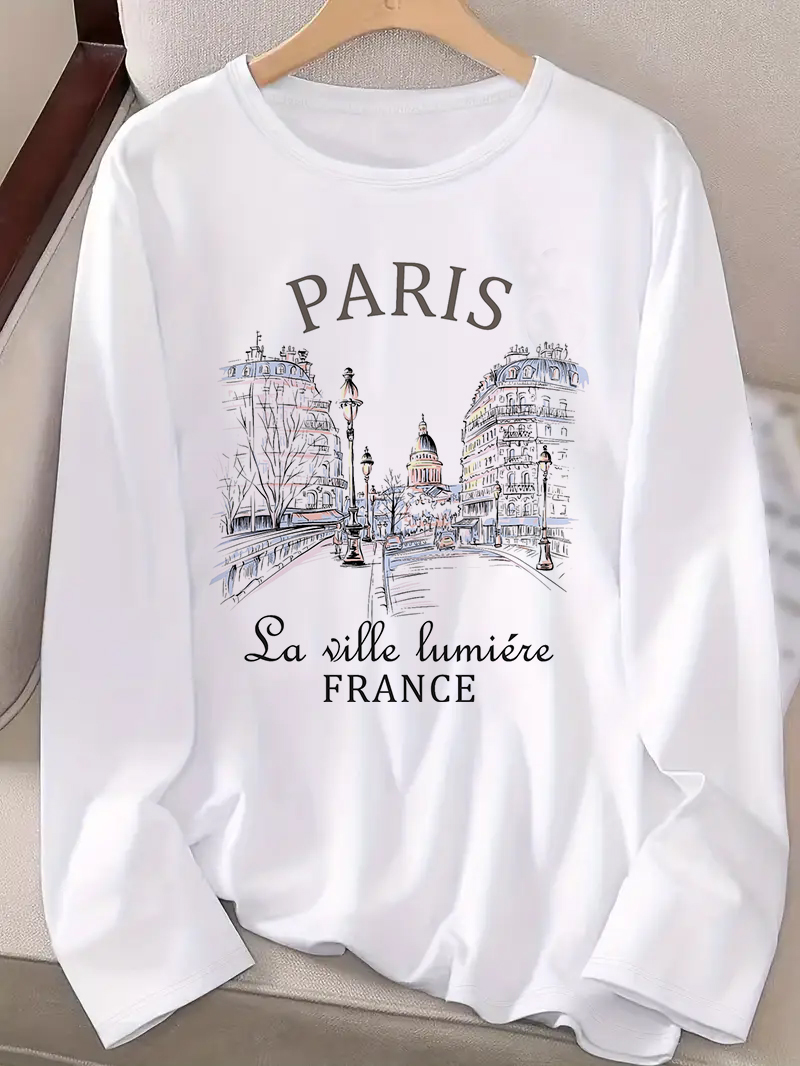 2025 Fashion Paris Letter Prin - Street Fashion Paris 2025 บทวิจารณ์และราคา