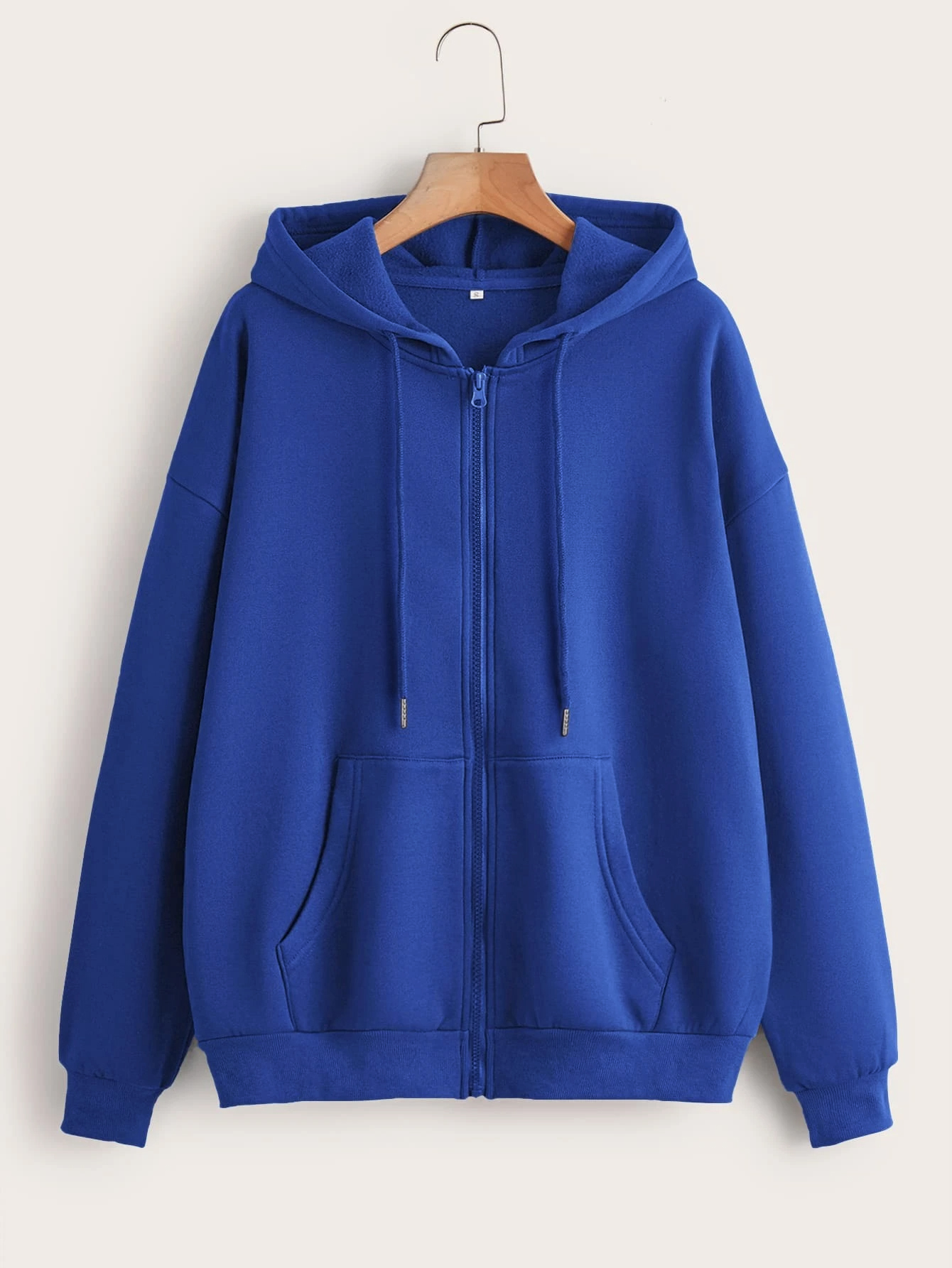 Fashion Casual Black Gray Blue - Street Fashion Zip Up Hoodie บทวิจารณ์และราคา