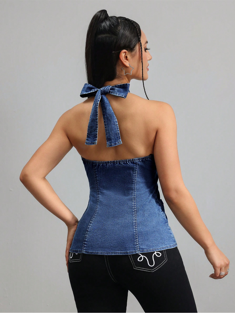 2026 new neck hanging sleevele - Street Fashion Girl บทวิจารณ์และราคา