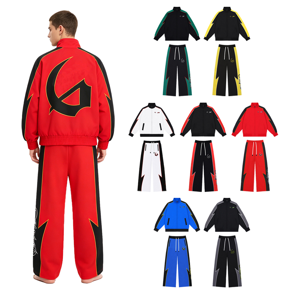 Y2k Streetwear Men's Sets Two  - Street Fashion Baggy บทวิจารณ์และราคา