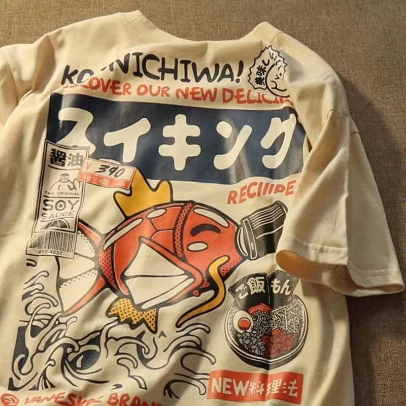 New Japanese Street T-shirt, M - Street Fashion Anime บทวิจารณ์และราคา