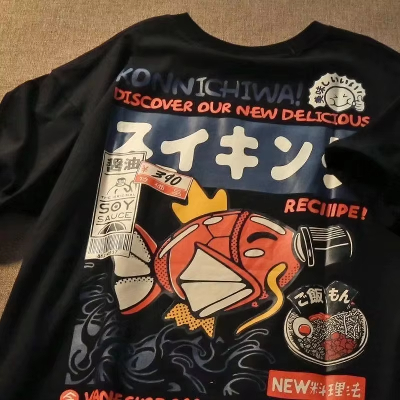 New Japanese Street T-shirt, M - Street Fashion Anime บทวิจารณ์และราคา