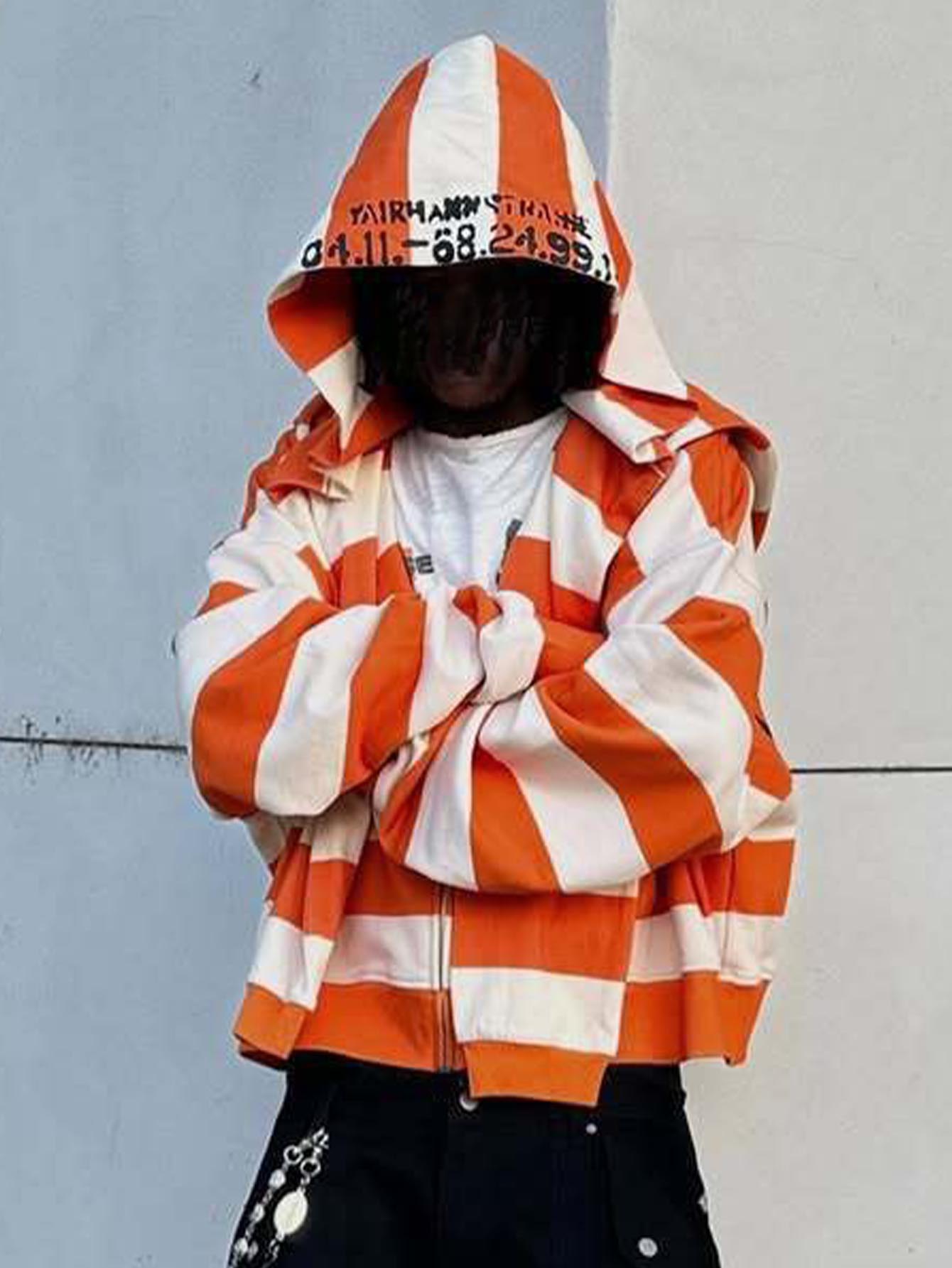 American Retro Street Hip-hop  - Street Fashion Zip Up Hoodie บทวิจารณ์และราคา