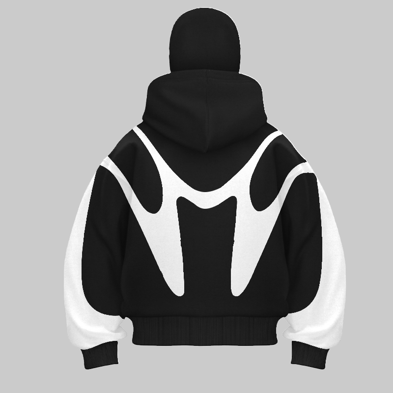 Retro Printed Devil Pattern Do - Street Fashion Zip Up Hoodie บทวิจารณ์และราคา