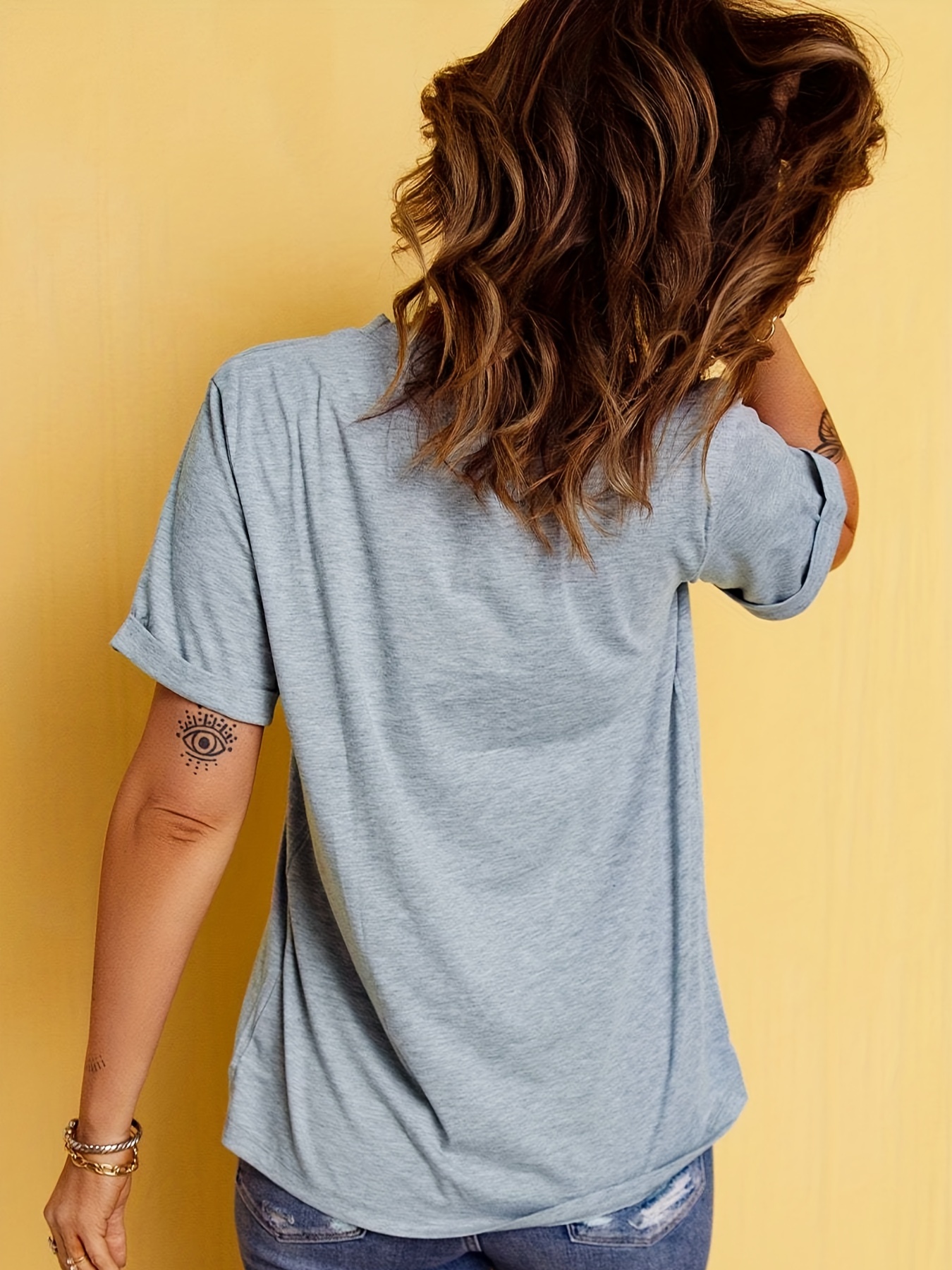 Paris Print Crew Neck T-shirt, - Street Fashion In Paris บทวิจารณ์และราคา