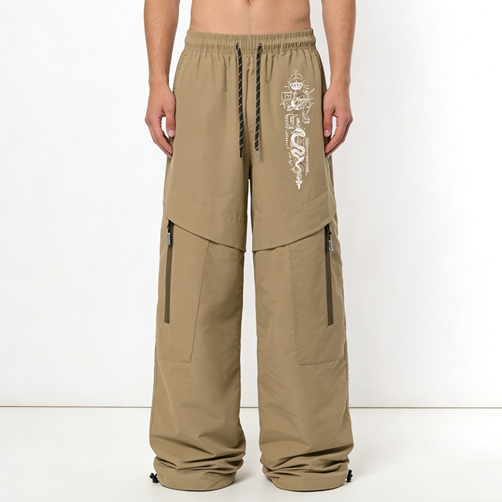 Techwear Men's Loose Fit Wide  - Cargo Pant Wide บทวิจารณ์และราคา
