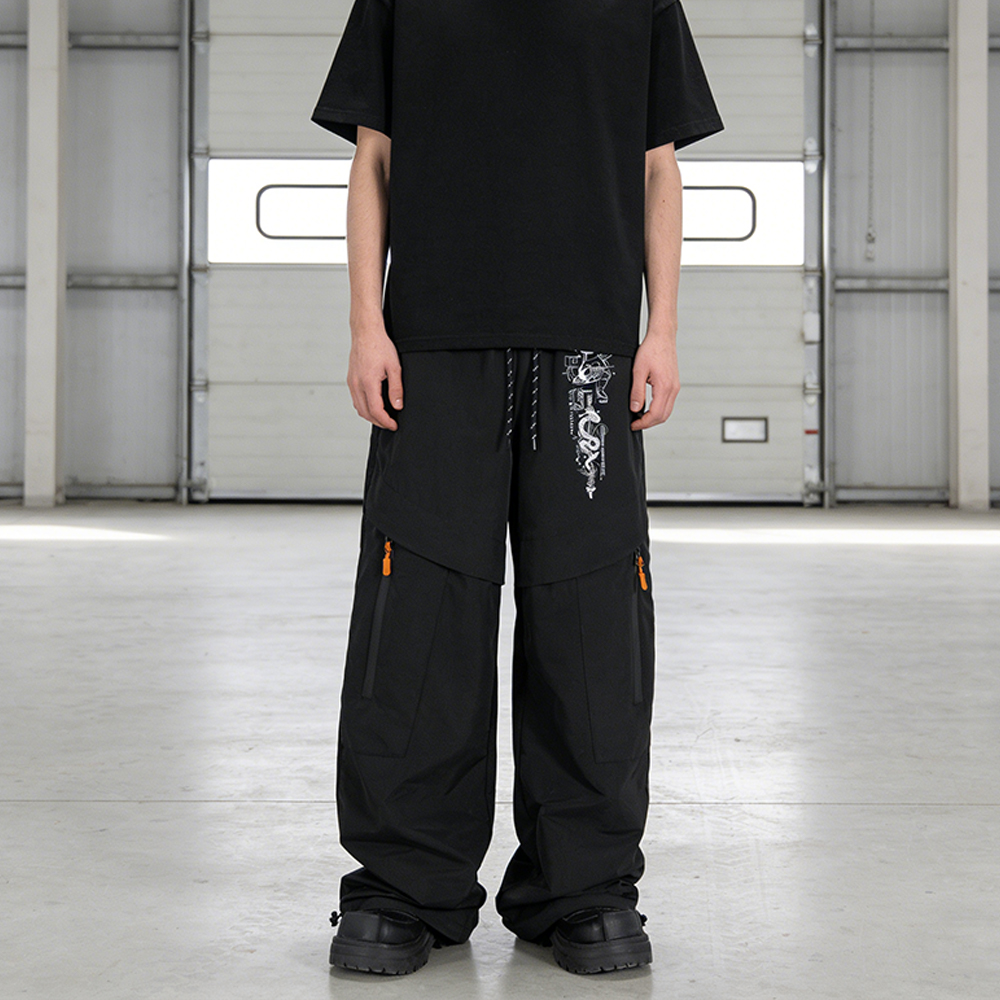 Techwear Men's Loose Fit Wide  - Cargo Pant Wide บทวิจารณ์และราคา