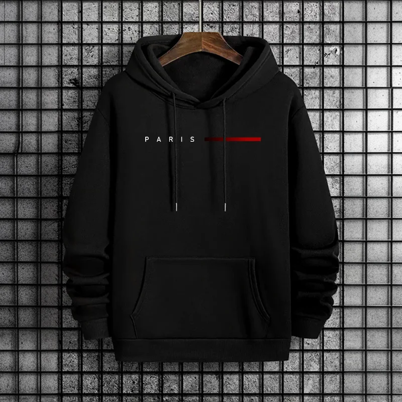 Trendy Mens Hooded Sweatshirt  - Street Fashion Paris 2025 บทวิจารณ์และราคา