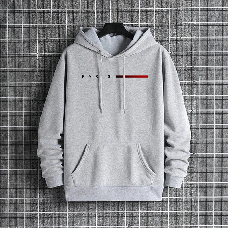 Trendy Mens Hooded Sweatshirt  - Street Fashion Paris 2025 บทวิจารณ์และราคา