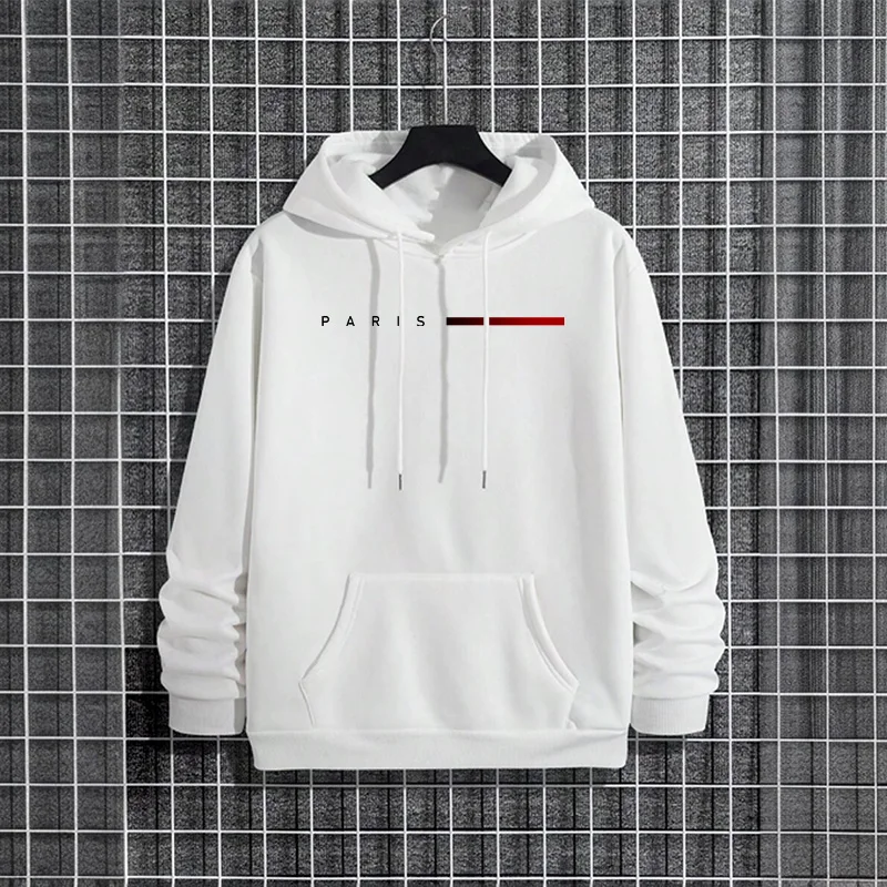 Trendy Mens Hooded Sweatshirt  - Street Fashion Paris 2025 บทวิจารณ์และราคา