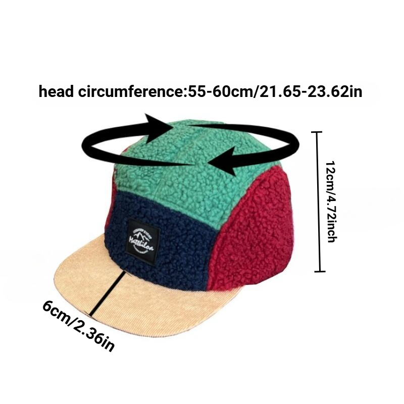 5 Panel Retro Fleece Cap for M - Corduroy Cap 5 Panel บทวิจารณ์และราคา