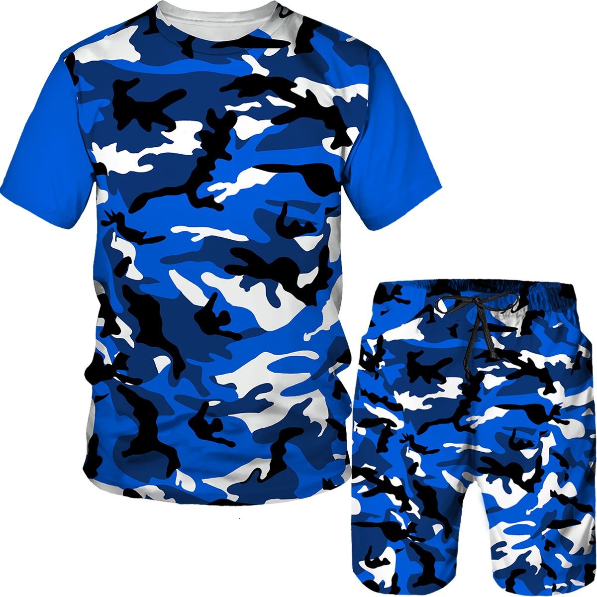 Men's Camouflage T-shirts Shor - Camo Pattern Set บทวิจารณ์และราคา