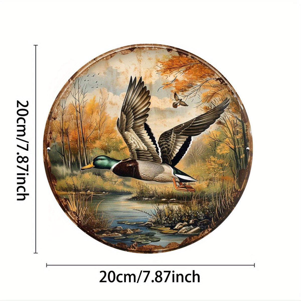 1pc, 8x8 Inch Vintage Wild Duc - Street Fashion Blog บทวิจารณ์และราคา
