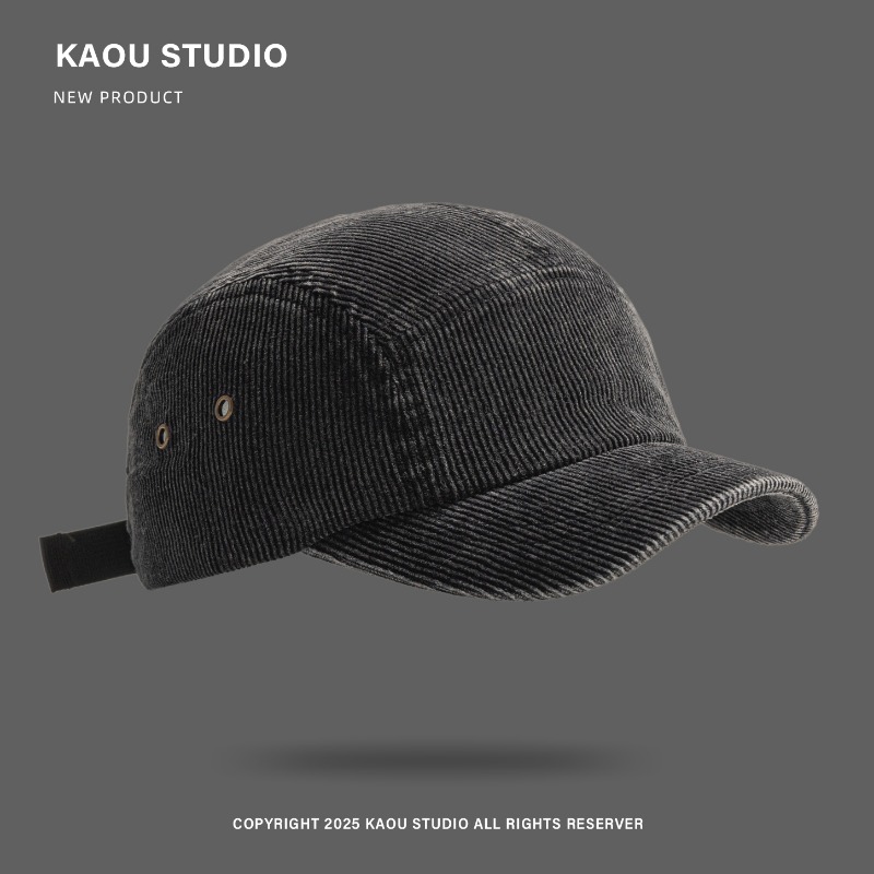 Vintage Corduroy Baseball Cap  - Corduroy Cap 5 Panel บทวิจารณ์และราคา