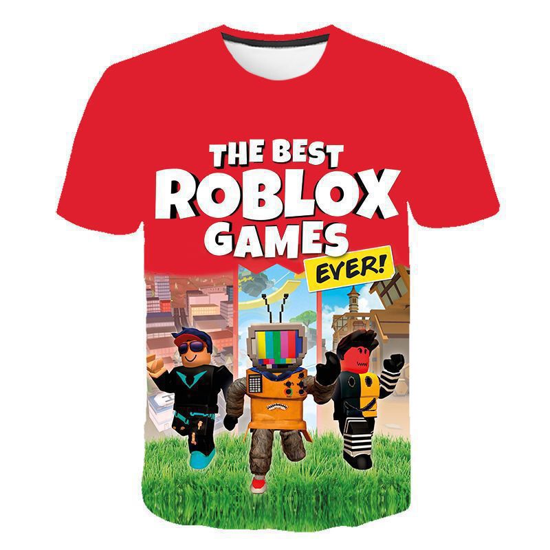 Roblox Game Kids T-Shirt Cospl - Street Fashion Roblox บทวิจารณ์และราคา